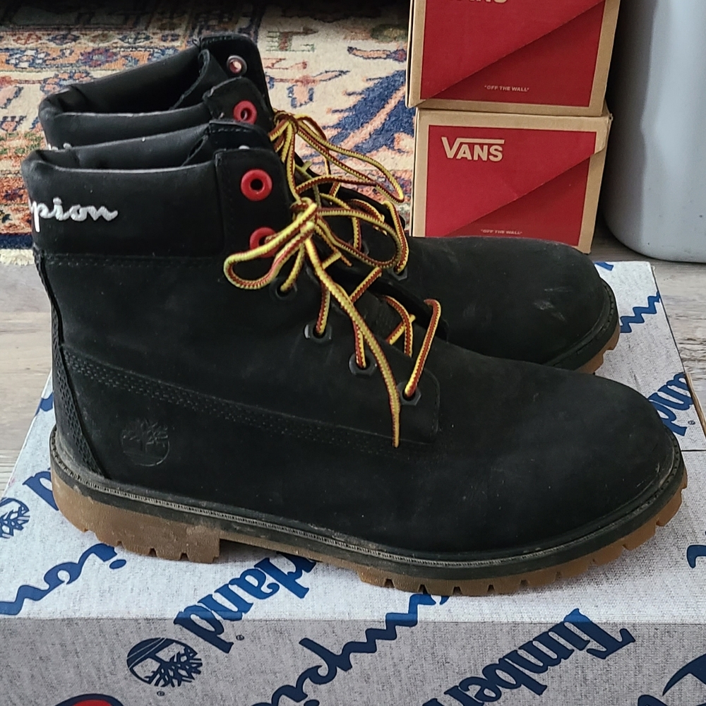 Timberland X Champion 6 inch nubuck boot